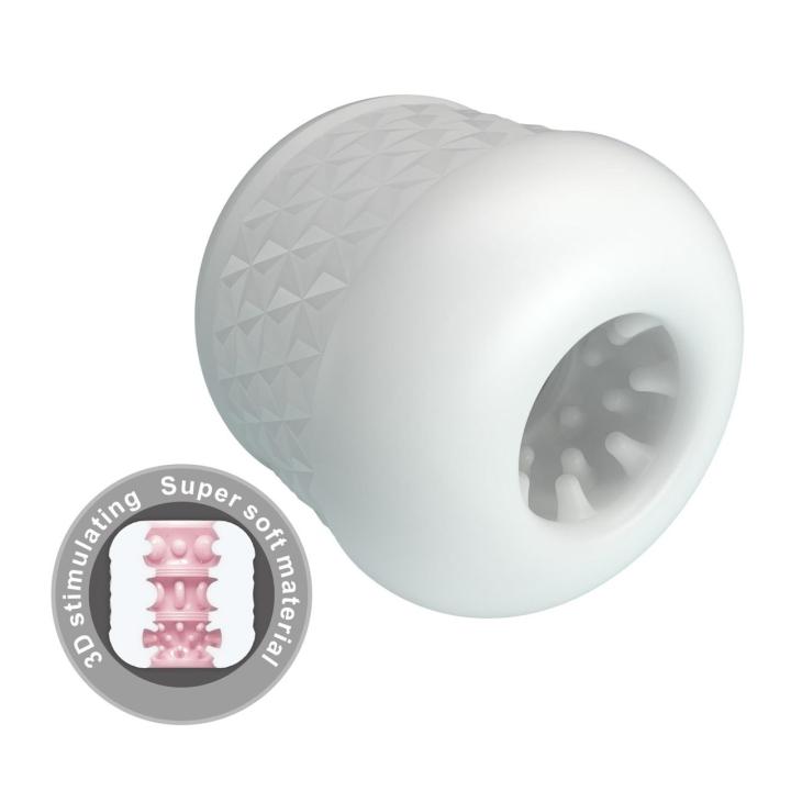 Dwustronny masturbator z wypustkami – wodoodporny i miękki | Loris.pl