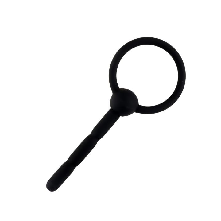 Silikonowy penis plug z kanałem 10,5 cm – cienki 0,8 cm