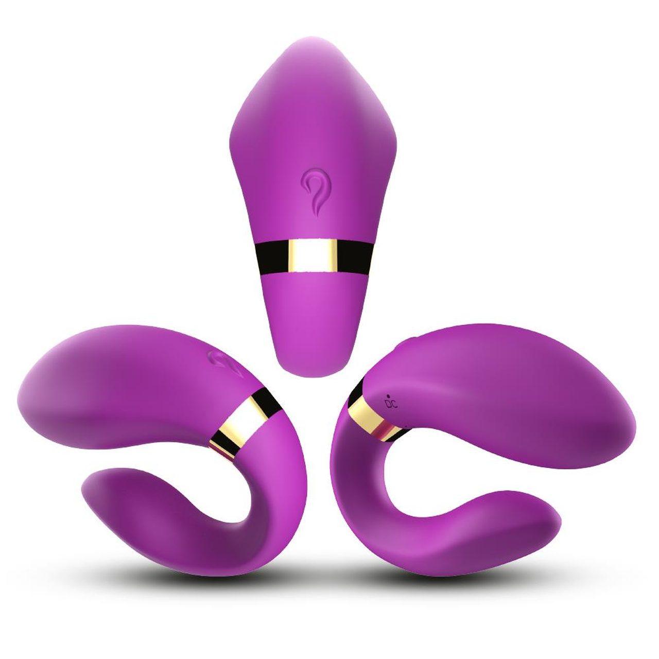 Stymulator dla par fioletowy 9 trybów | USB | Wodoodporny | Loris.pl