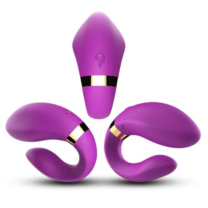 Stymulator dla par fioletowy 9 trybów | USB | Wodoodporny