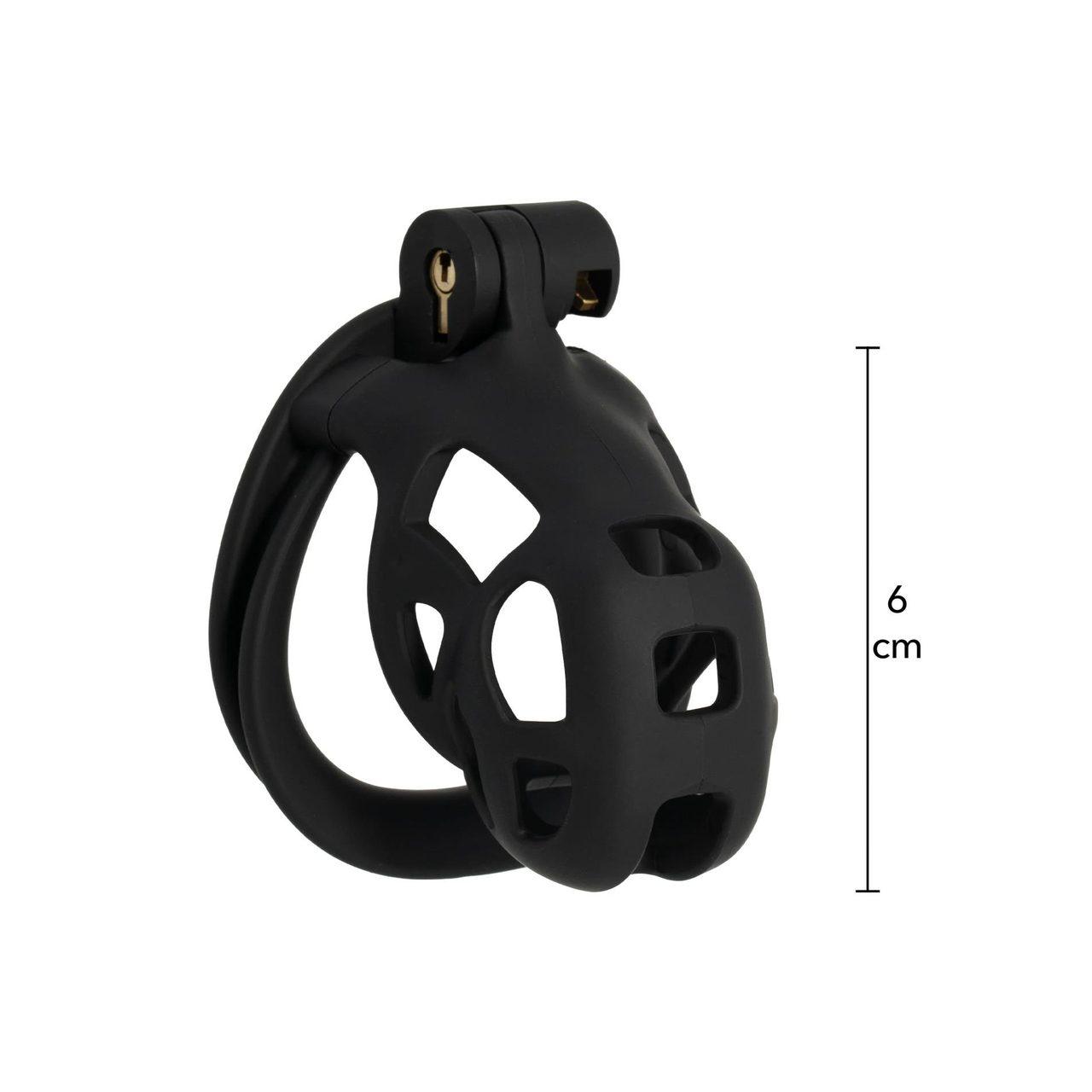 Pas cnoty męski czarny z zamkiem i 4 pierścieniami | Loris.pl