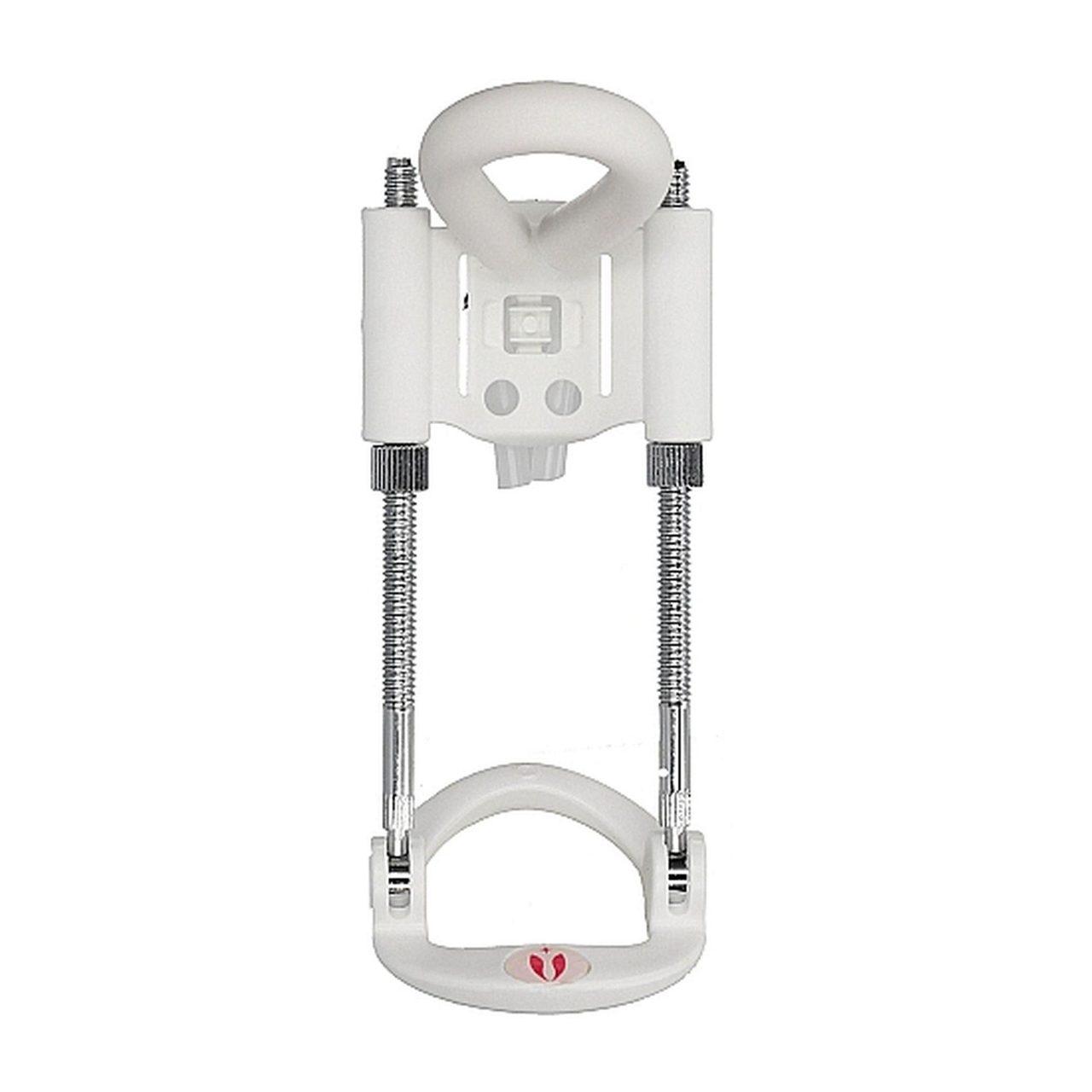 Biały extender do penisa z regulacją naciągu | Loris.pl