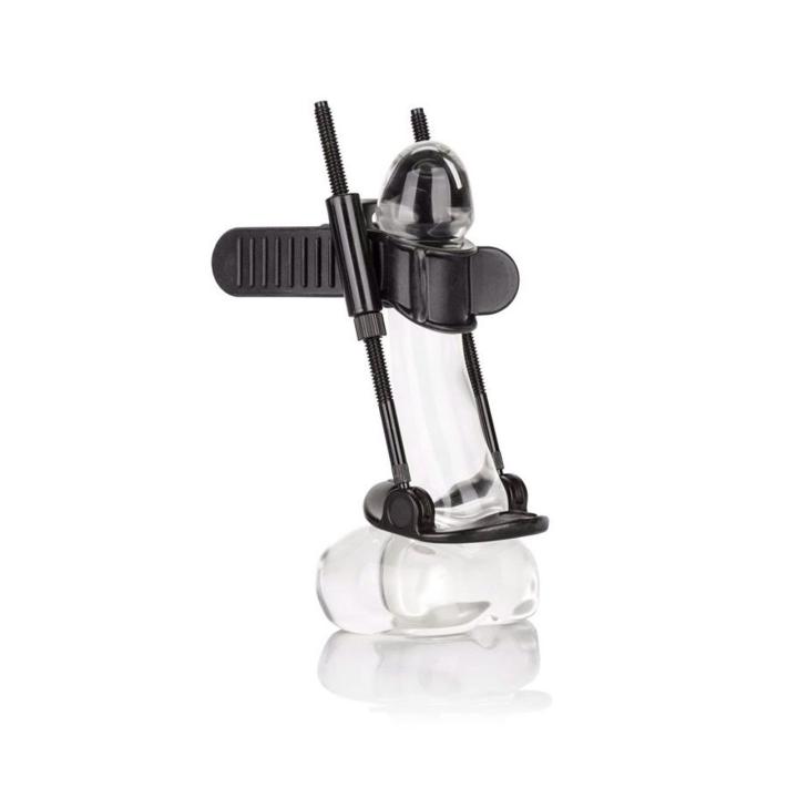 Czarny extender na penisa do BDSM i urozmaicenia zbliżeń | Loris.pl