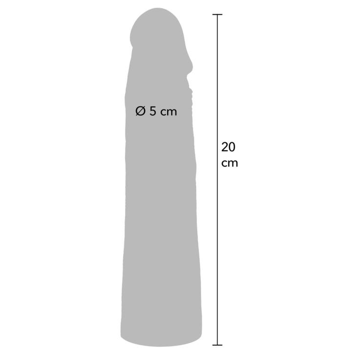 Silikonowa nakładka na penisa 20 cm – przedłużenie i większa grubość