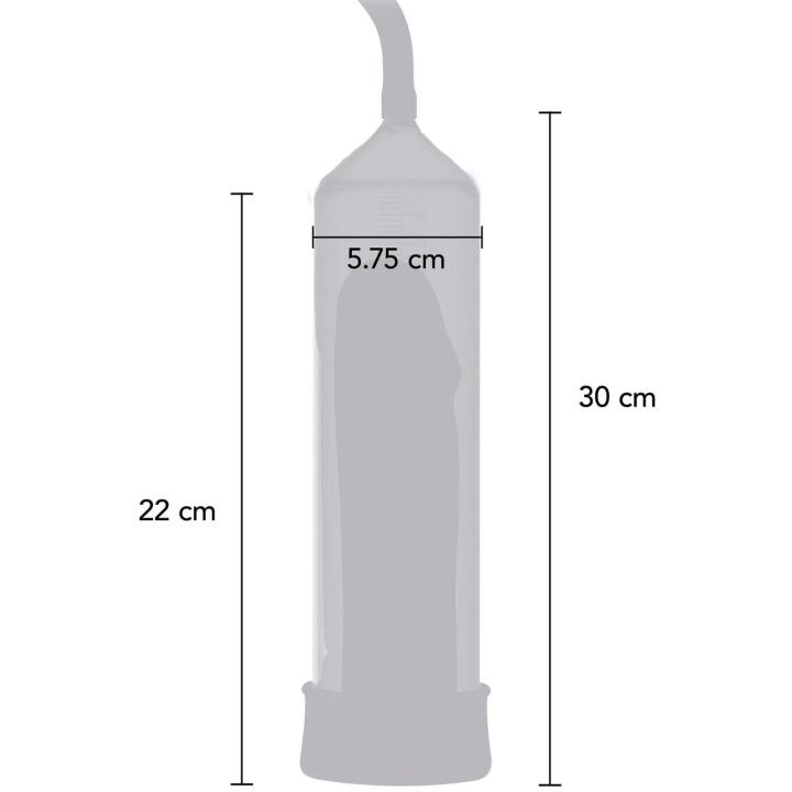 Pompka próżniowa do penisa z miarką 30 cm i rękawem silikonowym