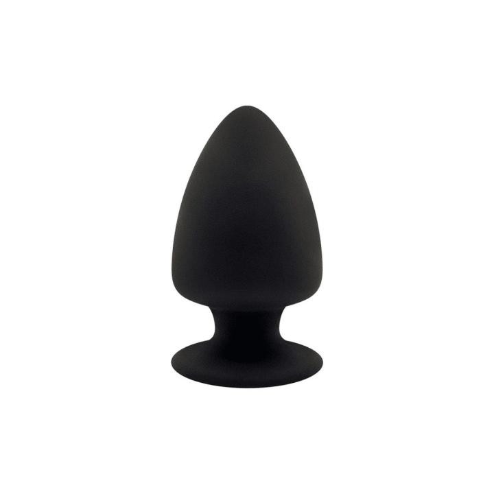 Plug analny czarny - miękki silikon, wodoodporny IPX8 | Loris.pl