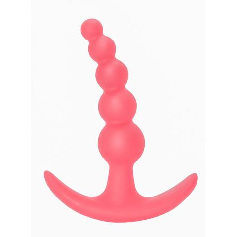 Różowy plug analny z silikonu klasy medycznej | Wodoodporny