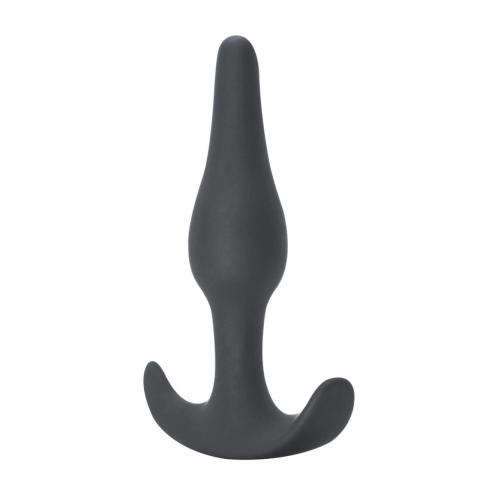 Silikonowy plug analny czarny 8,5 cm – dla początkujących