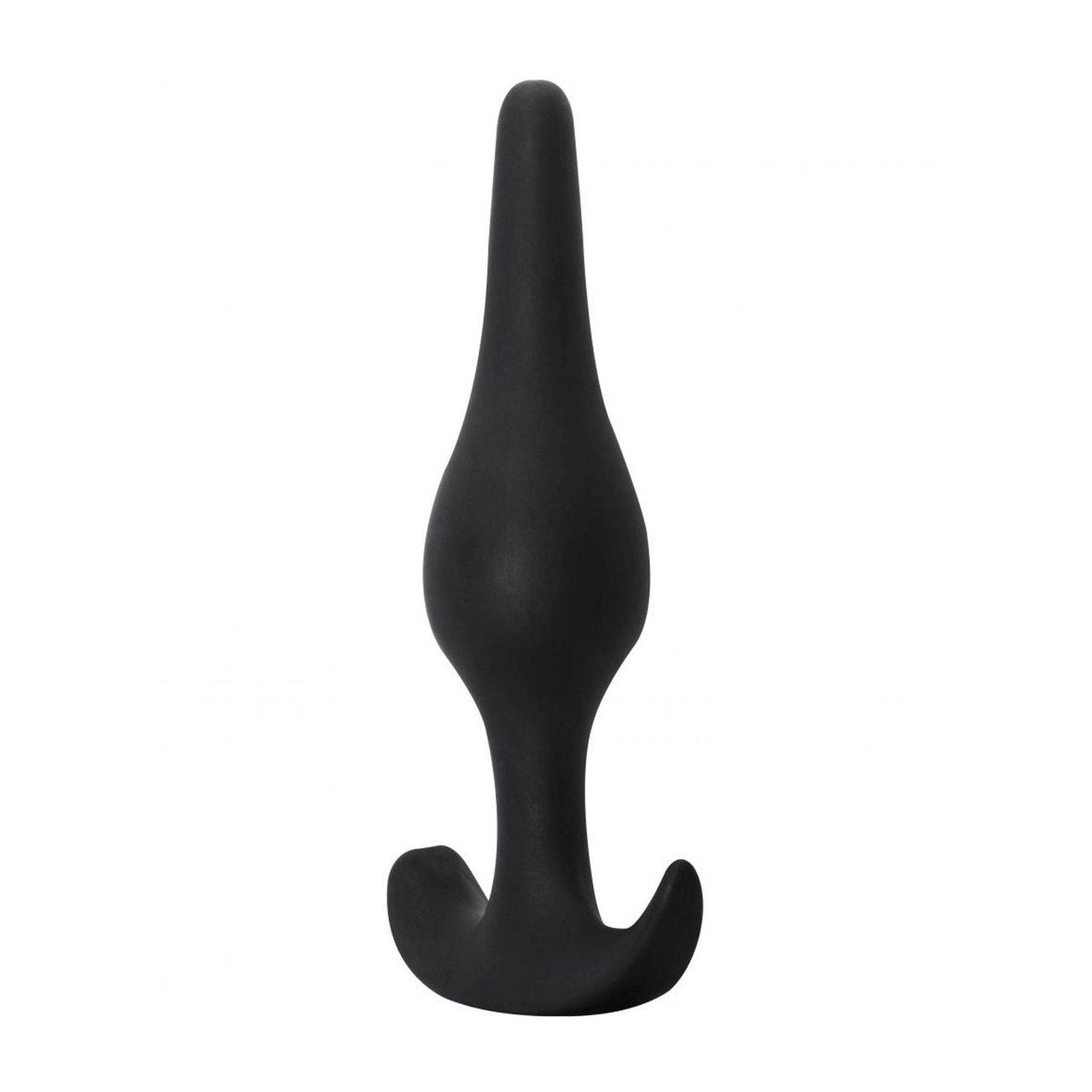 Czarny plug analny silikonowy 10,5 cm – gładki i wygodny | Loris.pl