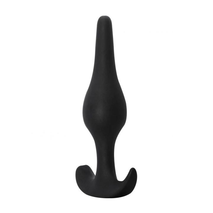 Czarny plug analny silikonowy 10,5 cm – gładki i wygodny | Loris.pl