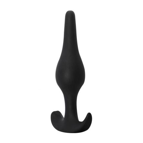 Czarny plug analny silikonowy 10,5 cm – gładki i wygodny