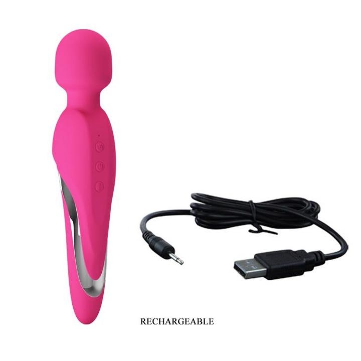 Wibrujący masażer USB z grzaniem 48°C i 7 trybami