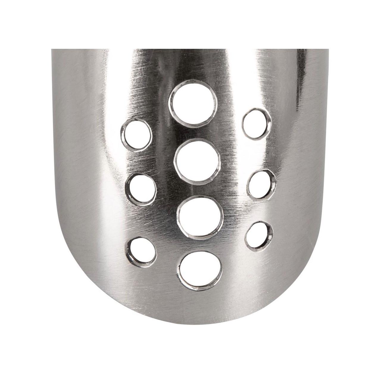 Zakrzywiona klatka na penisa stalowa z kłódką 13,5 cm | Loris.pl