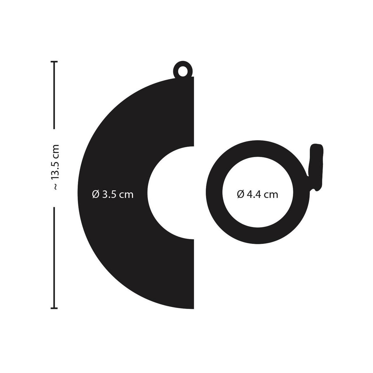 Zakrzywiona klatka na penisa stalowa z kłódką 13,5 cm | Loris.pl