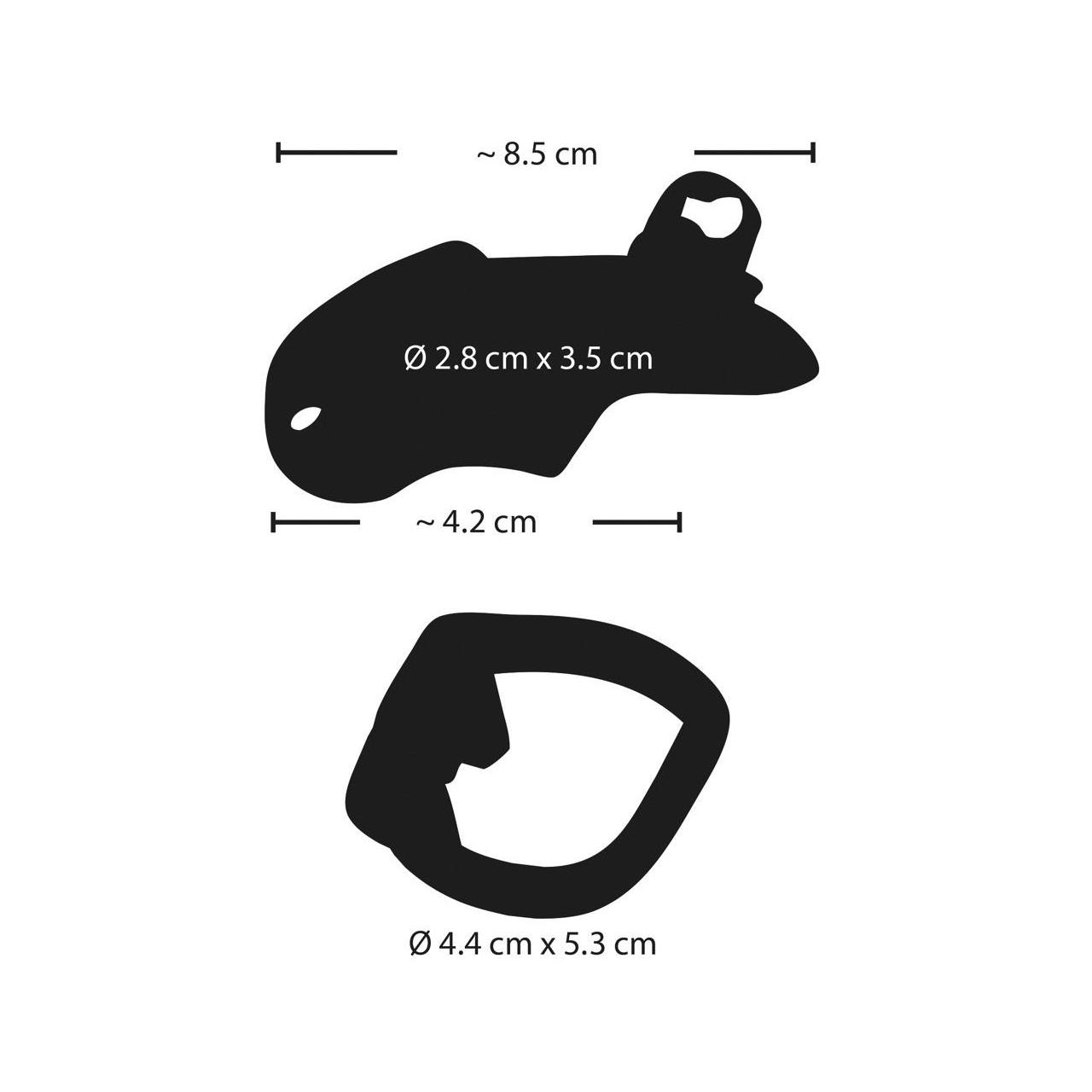 Stalowa klatka na penisa z zamkiem i wentylacją | Loris.pl