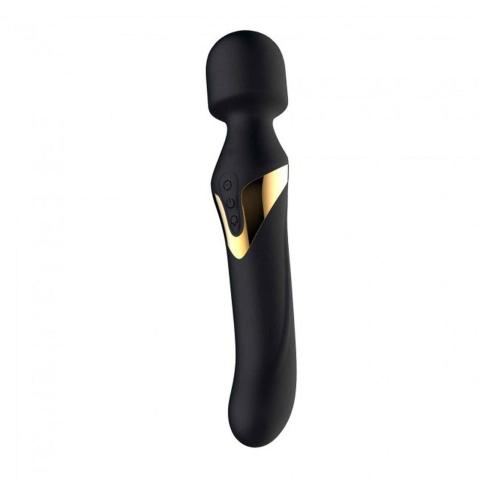 Dwustronny wibrator rotacyjny z masażerem 23,5 cm | Wodoodporny