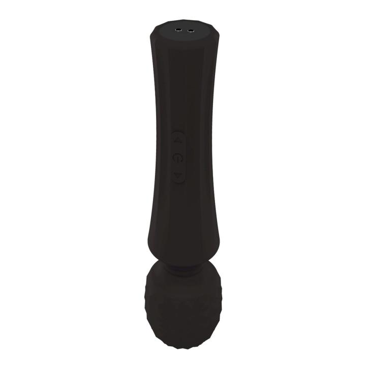 Masażer różdżka wand czarny | 8 trybów, 5 poziomów, ładowanie USB