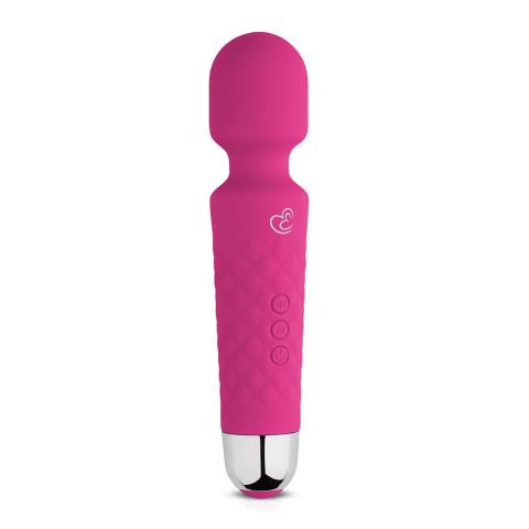 Różowy mini masażer wand do łechtaczki USB wodoodporny 18 trybów