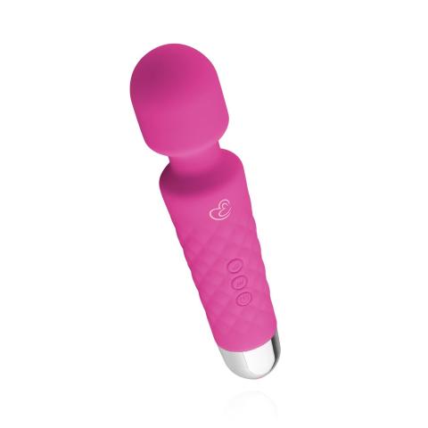 Różowy mini masażer wand do łechtaczki USB wodoodporny 18 trybów