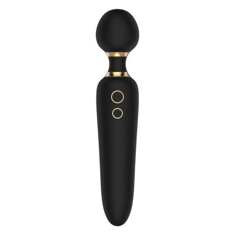 Podwójny masażer wand 23 cm IPX7 | 2 końcówki, 2 silniki, ładowanie USB