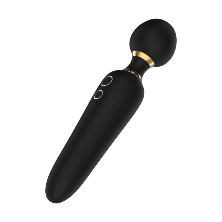 Podwójny masażer wand 23 cm IPX7 | 2 końcówki, 2 silniki, ładowanie USB