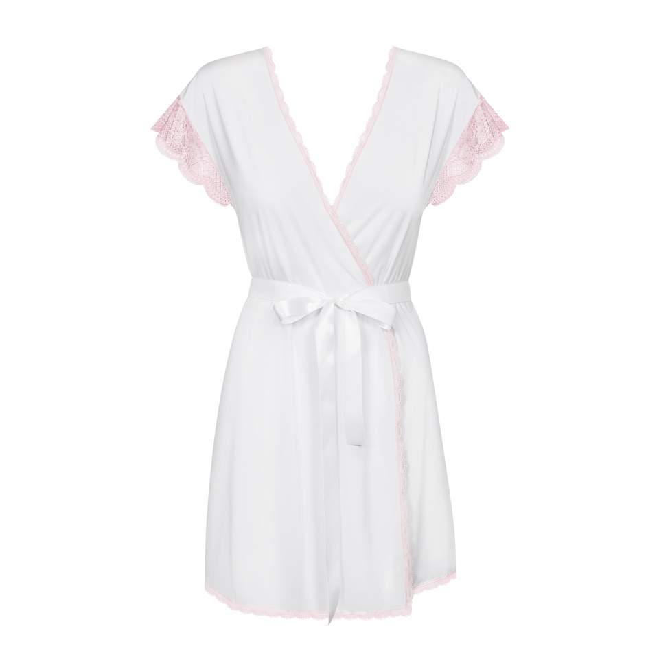 Biały Szlafrok Obsessive Girlly