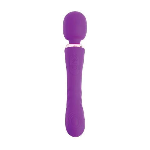 Podwójny wibrator do łechtaczki i punktu G 24 cm | 2 silniki