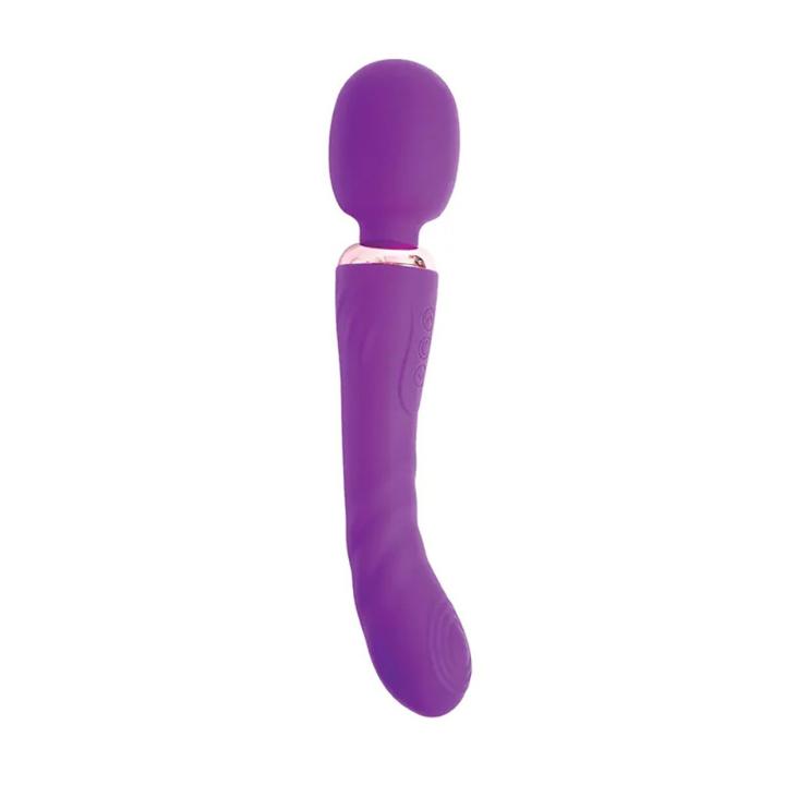 Podwójny wibrator do łechtaczki i punktu G 24 cm | 2 silniki