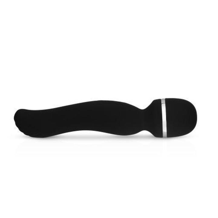 Czarny masażer różdżkowy do łechtaczki 10 trybów | Wodoodporny USB