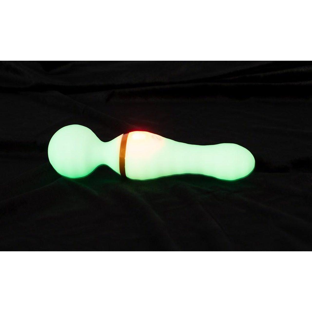 Masażer różdżka glow in the dark wodoodporny | 9 trybów | USB