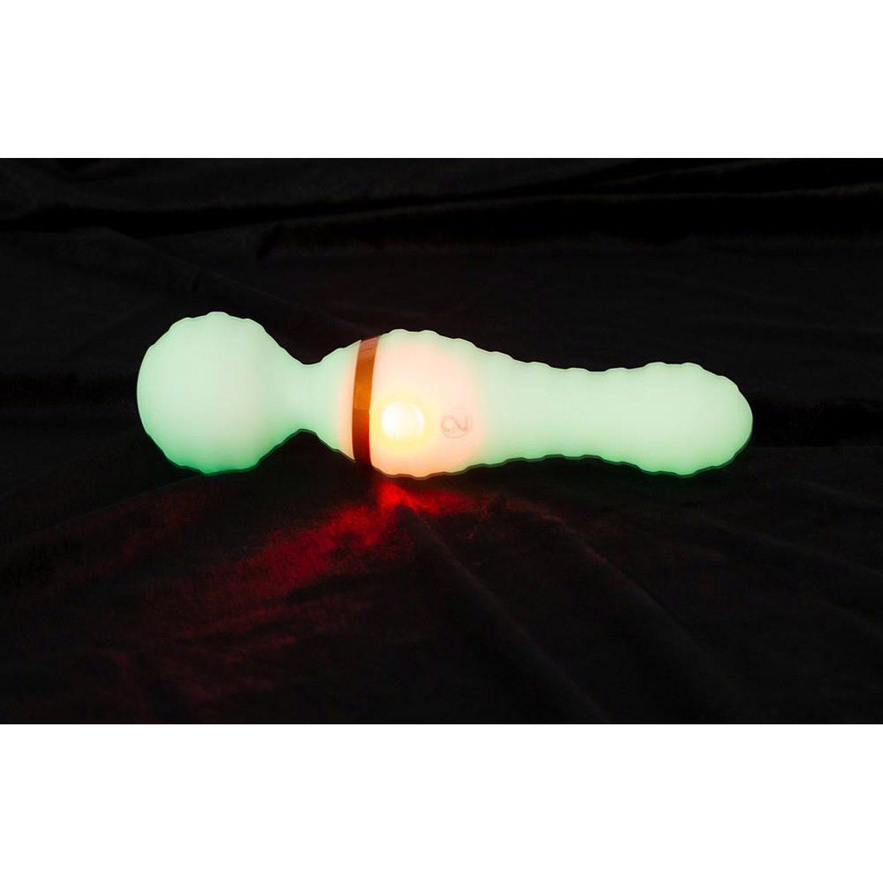 Masażer różdżka glow in the dark wodoodporny | 9 trybów | USB