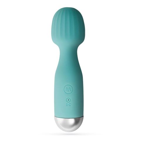 Miętowy mini wand 15 cm - 10 trybów, wodoodporny, USB