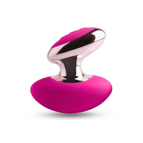 Różowy stymulator waginalno-łechtaczkowy 10 cm | Wodoodporny, silikonowy