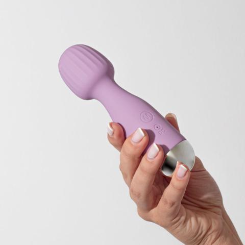 Mini masażer łechtaczki liliowy – 10 trybów, wodoodporny, USB