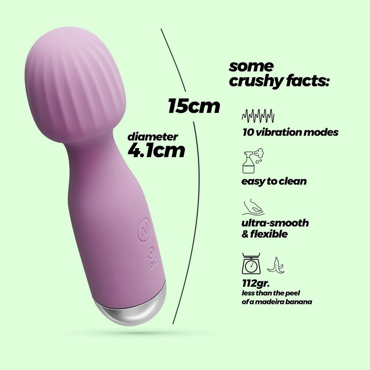 Mini masażer łechtaczki liliowy – 10 trybów, wodoodporny, USB | Loris.pl