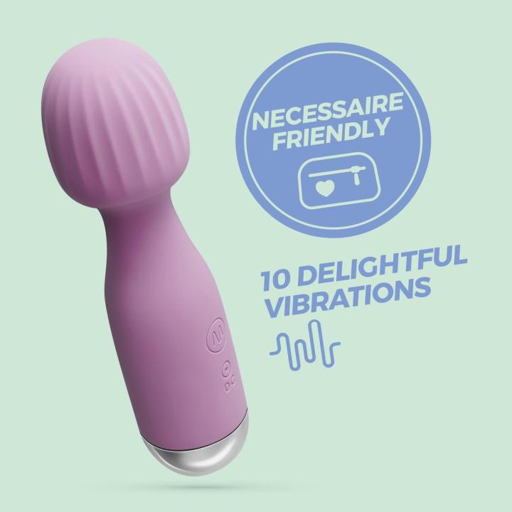 Mini masażer łechtaczki liliowy – 10 trybów, wodoodporny, USB