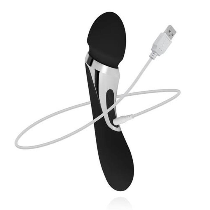 Wodoodporna różdżka masująca 22,5 cm | 2 silniki, 7 trybów, USB