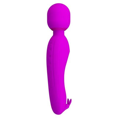 Masażer różdżkowy USB z króliczymi uszami – 7 trybów, silikon