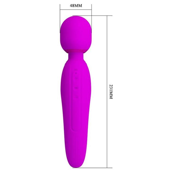 Masażer różdżkowy USB z króliczymi uszami – 7 trybów, silikon