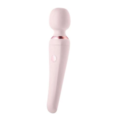 Różowy masażer wand 18,2 cm – wodoodporny, 7 rytmów, ładowanie USB