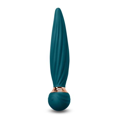 Wibrator silikonowy 16 cm z obrotowym trzonem i wibracjami