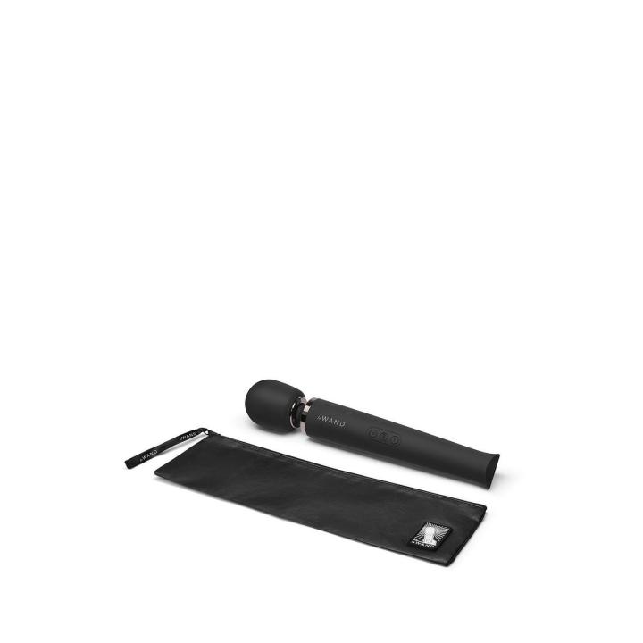 Czarna różdżka wibracyjna ładowana USB 34 cm | 10 poziomów i 20 trybów