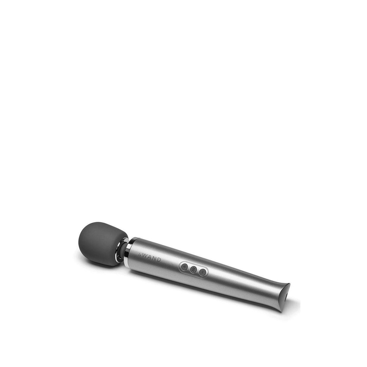 Szary masażer wibracyjny wand USB – 10 prędkości, 20 trybów | Loris.pl