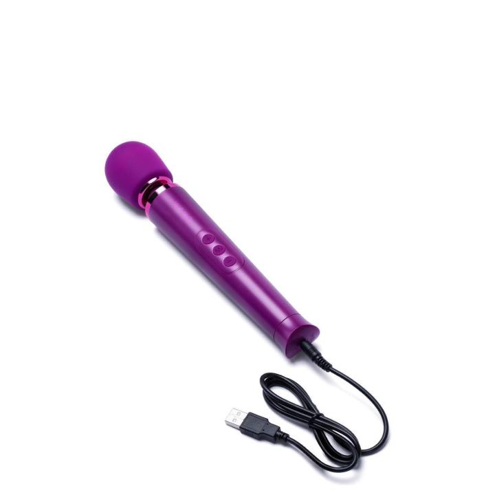 Masażer różdżka USB kompaktowy - 10 intensywności, 6 trybów, etui