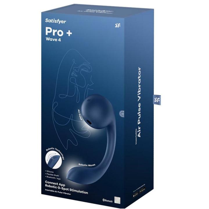 Satisfyer Pro+ Wave 4 Connect granatowy – punkt G i air pulse