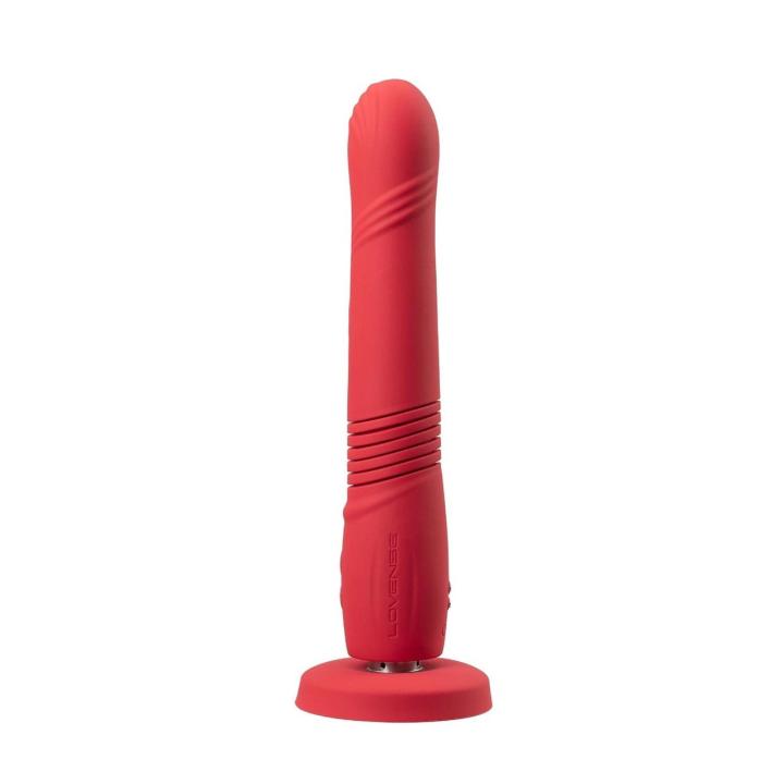 Pulsujące dildo sterowane aplikacją z przyssawką | Wibracje i ruch 3 cm