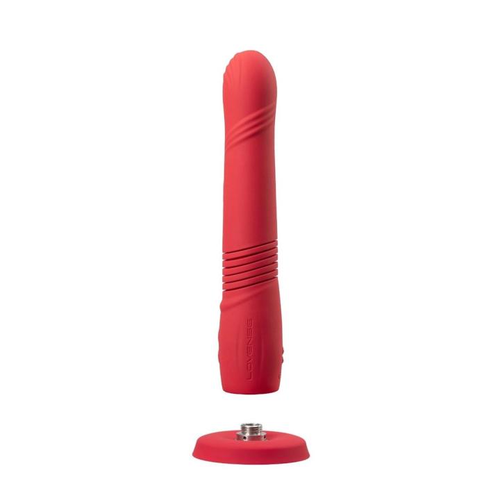 Pulsujące dildo sterowane aplikacją z przyssawką | Wibracje i ruch 3 cm