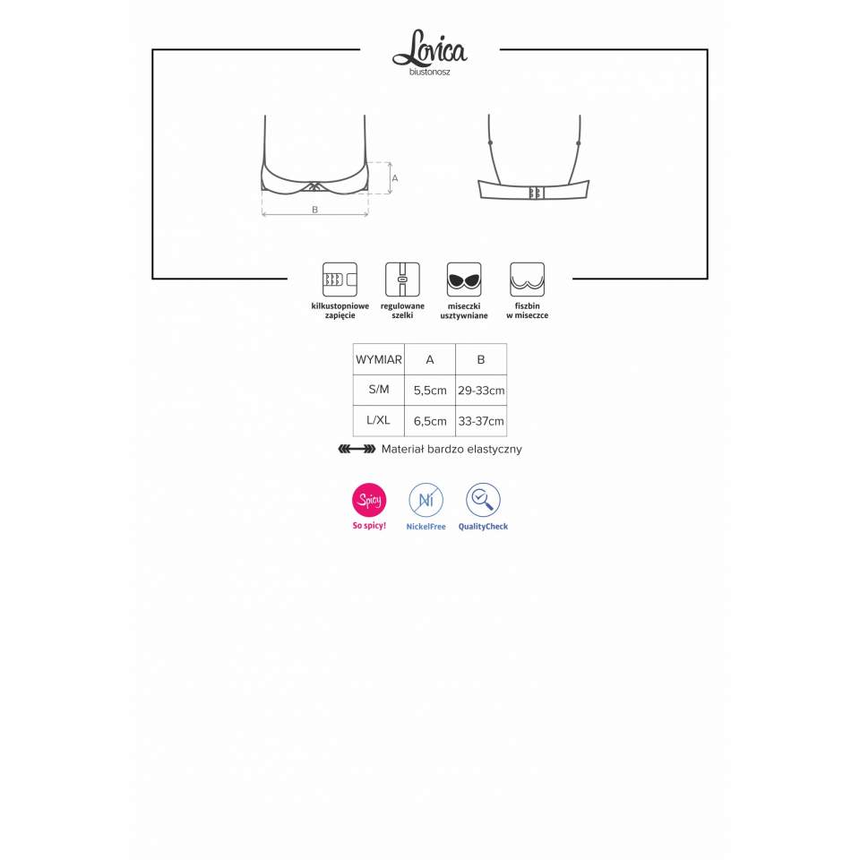 Czerwony półbiustonosz Obsessive Lovica