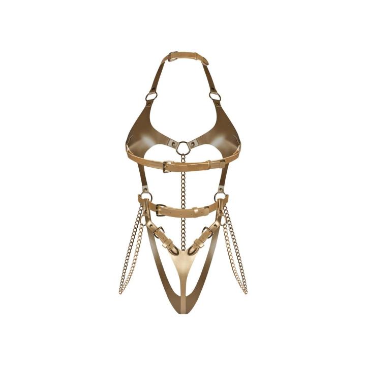 Obsessive Anyya Gold – body premium z łańcuszkami