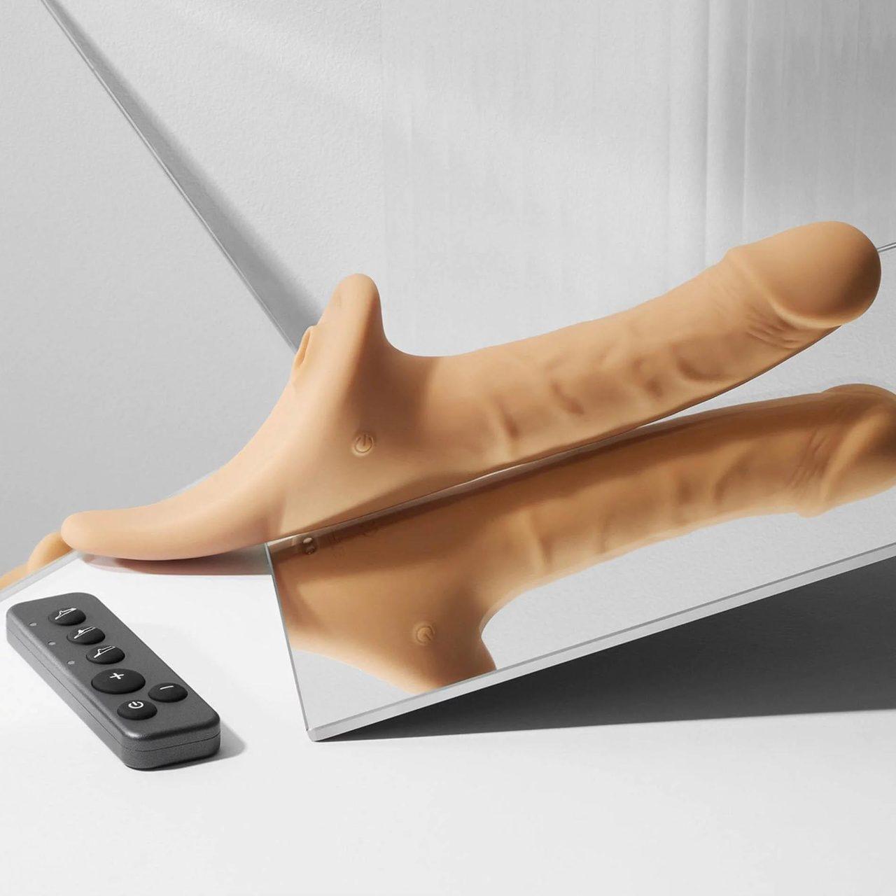 Realistyczny dildo na pilota z ruchem i wibracją m | Wodoodporny ipx7